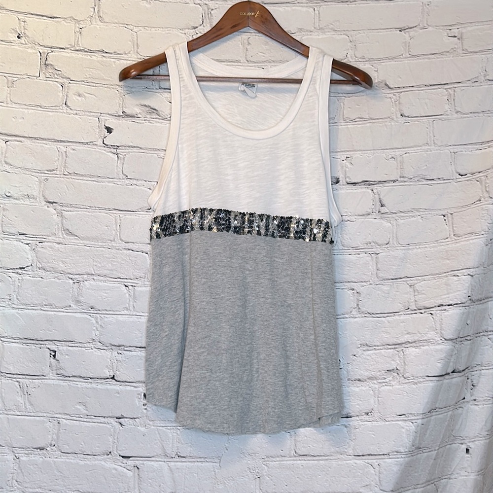 Victoria’s Secret Pink Sleeveless Sequin Tank Top Size Medium